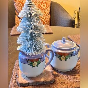 Noritake Iridescent Japan Cream and Sugar Set